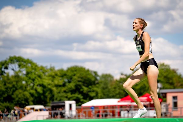 Imke Onnen (Hannover 96) im Hochsprung am 03.07.2022 waehrend den NLV+BLV Leichtathletik-Landesmeisterschaften im Jahnstadion in Goettingen (Tag 1)